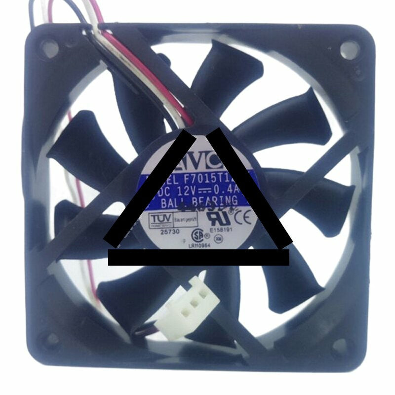 AVC F7015T12UY DC 12V 0.4A 7015 Ball Bearing Axial Cooling Fan
