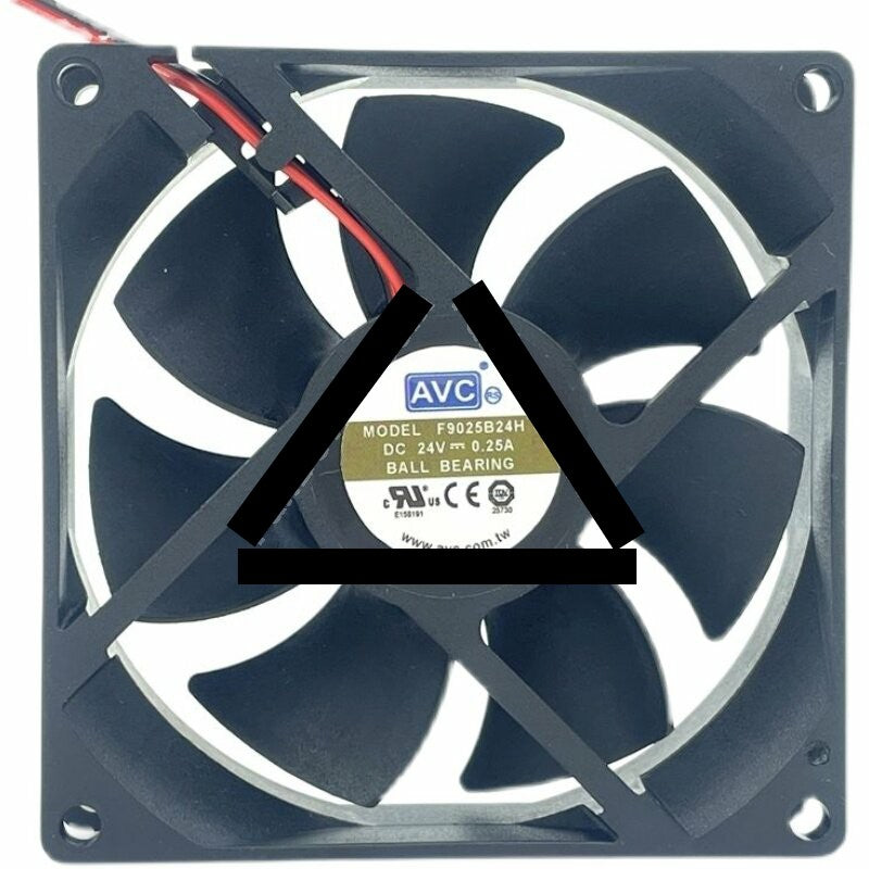 AVC F9025B24H DC 24V 0.25A 2 Wires Axial Cooling Fan