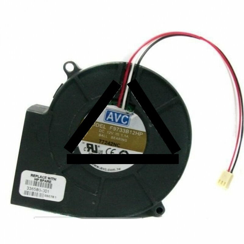 AVC F9733B12HP DC 12V 1.1A 3 Wires Blower Cooling Fan