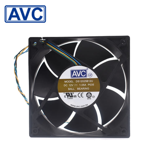 AVC Original DS12025B12U 12025 12V 1.05A fPWM large air volume case fan cooling fan