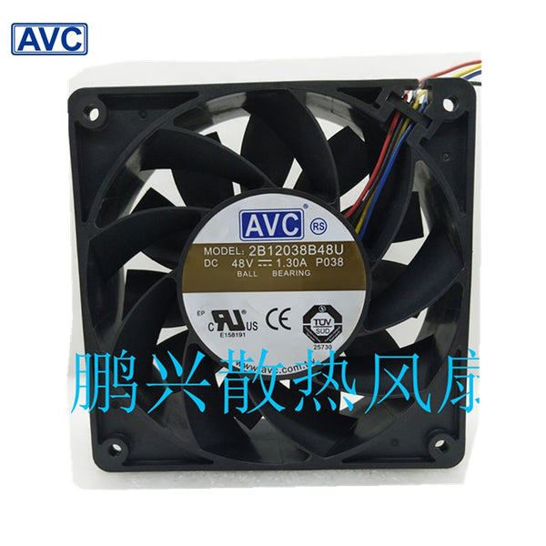 AVC radiating plate 210046924171 2B12038B48U 6 12038 48V 1.3A fan