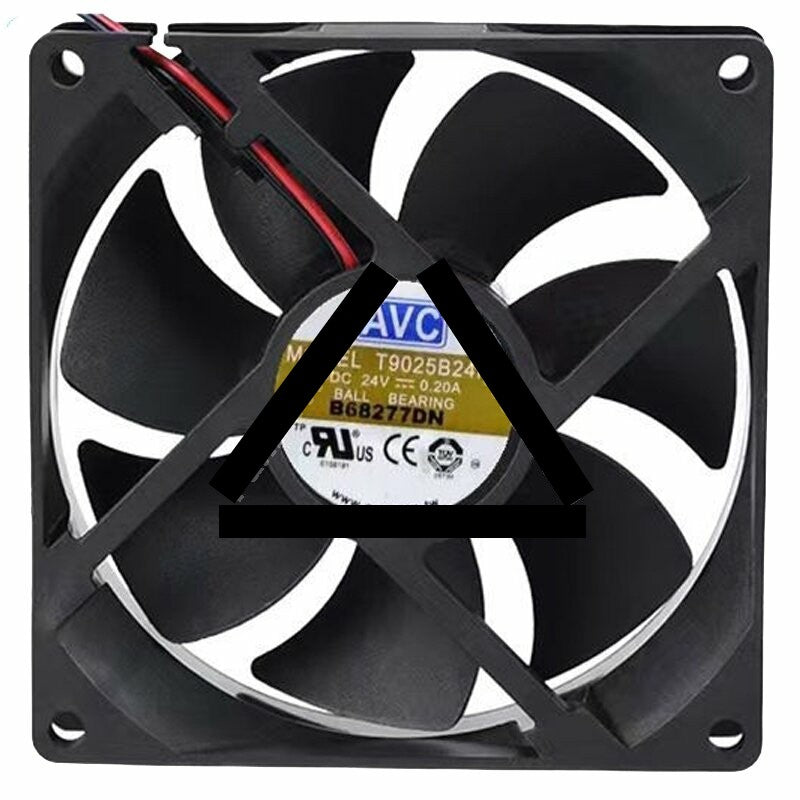 AVC T9025B24MA DC 24V 0.20A 2 / 3 / 4 Wires Ball Bearing Axial Cooling Fan
