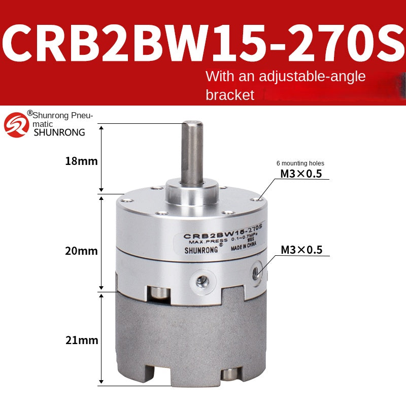 Blade Type Swing Rotary Cylinder CRB1BW50-90S Degree CRB2BW15/20/30/90S/180S/270S