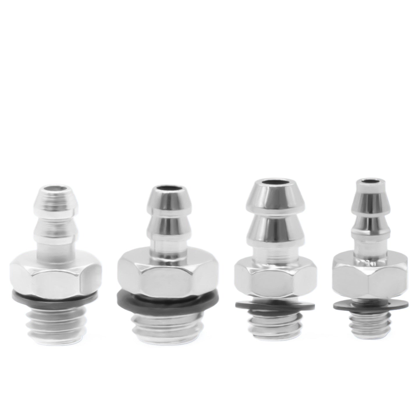 SMC Miniature Pagoda Barbed Metal Air Nozzle, M‑3AU‑2 (M3‑2mm) / M‑5AU‑4 (M5‑4mm) / 6M5 (M5‑6mm), Brass Nickel‑Plated, Industrial Pneumatic Mini Connector, Barb Tooth Fitting for PU/Nylon Tubing