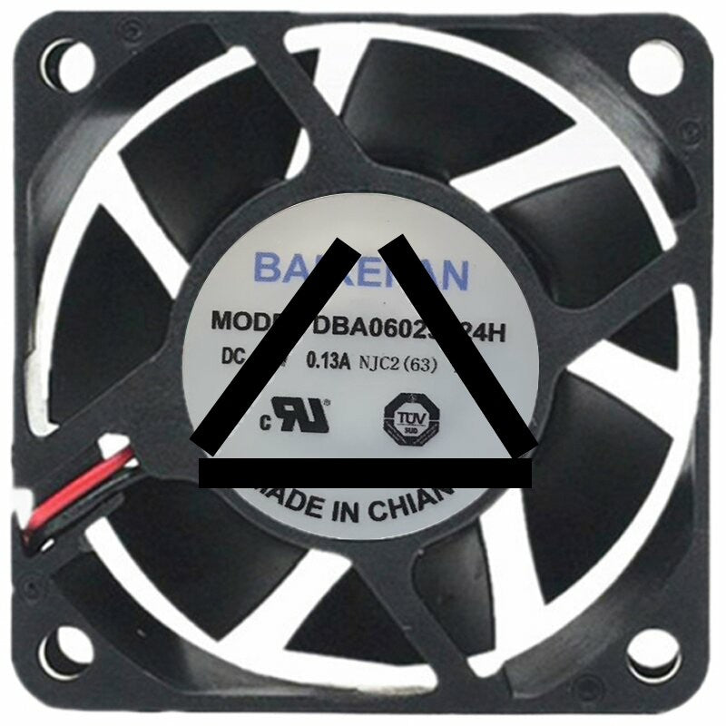 BAIKEFAN DBA06025F24H 24V 0.13A 2 Wires Axial Cooling Fan