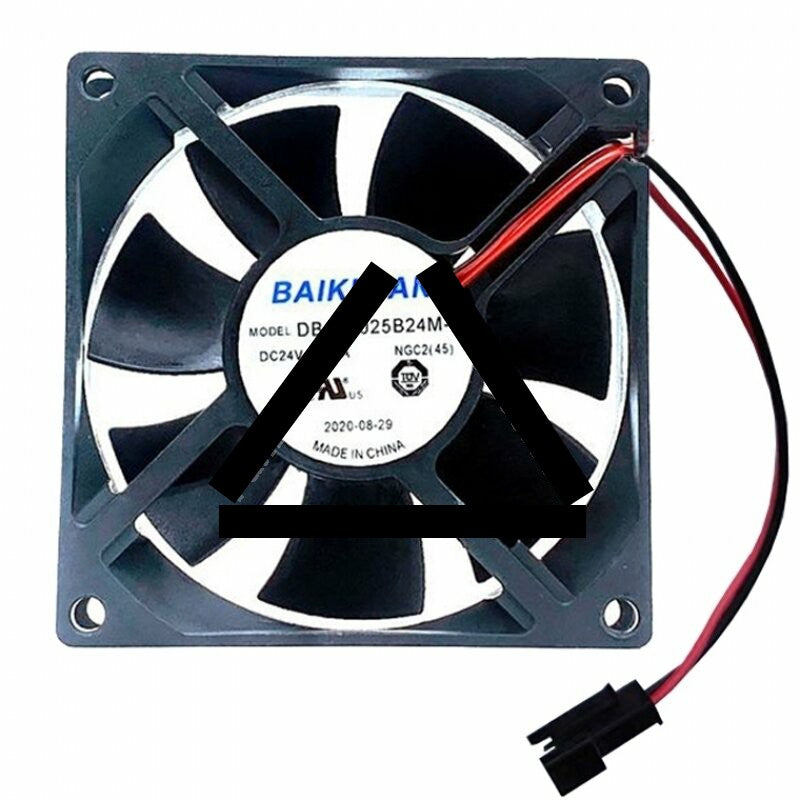 BAIKEFAN DBA08025B24M-3 DC 24V 0.25A 2 Wires Axial Cooling Fan