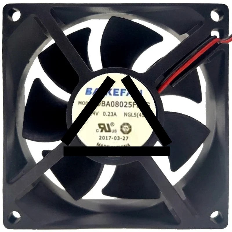 BAIKEFAN DBA08025F24G DC 24V 0.23A 2 Wires Axial Cooling Fan