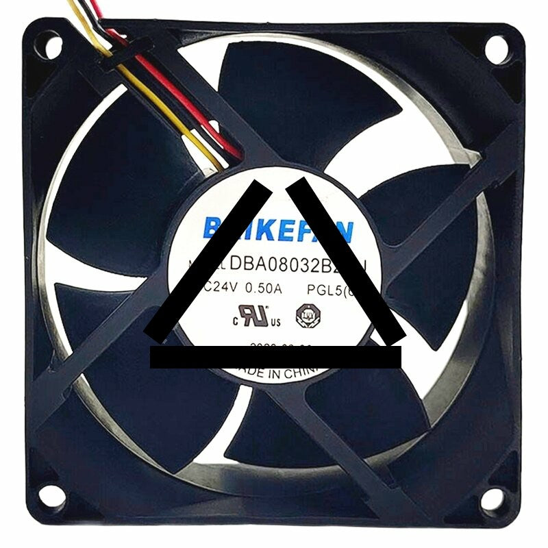 BAIKEFAN DBA08032B24U DC 24V 0.50A 2 Wires / 3 Wires Axial Cooling Fan