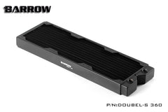 Barrow Double-S360 double-s series 360mm high-density double-wave copper water cooler for 12cm fans