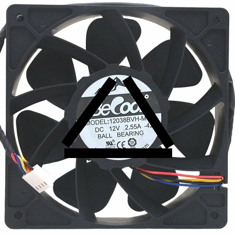 BeCool 12038BVH-M1T 12V 2.55A 4 Wires Axial Cooling Fan