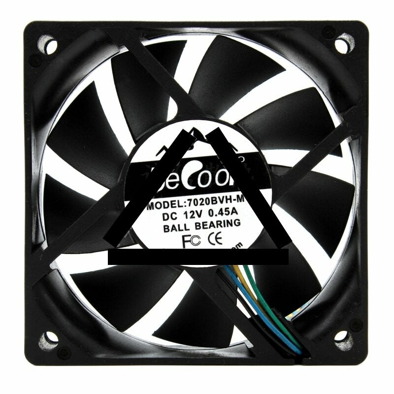 BeCool 7020RVH-M1 DC 12V 0.45A 7020 Axial Ball Bearing Cooling Fan