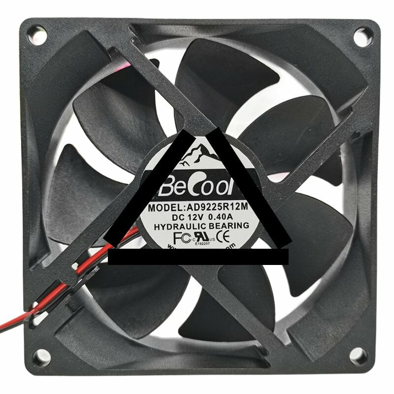 BeCool AD9225R12M DC 12V 0.40A 9225 Hydraulic Bearing Axial Cooling Fan
