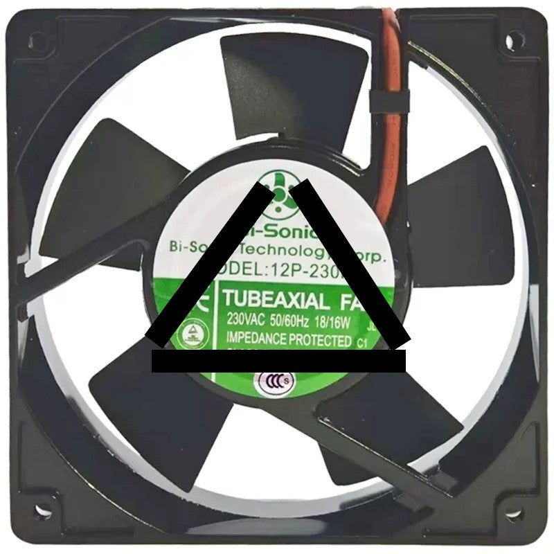 Bi-Sonic 12P-230HB 230V 18/16W 2 Wires Impedance Protected Cooling Fan