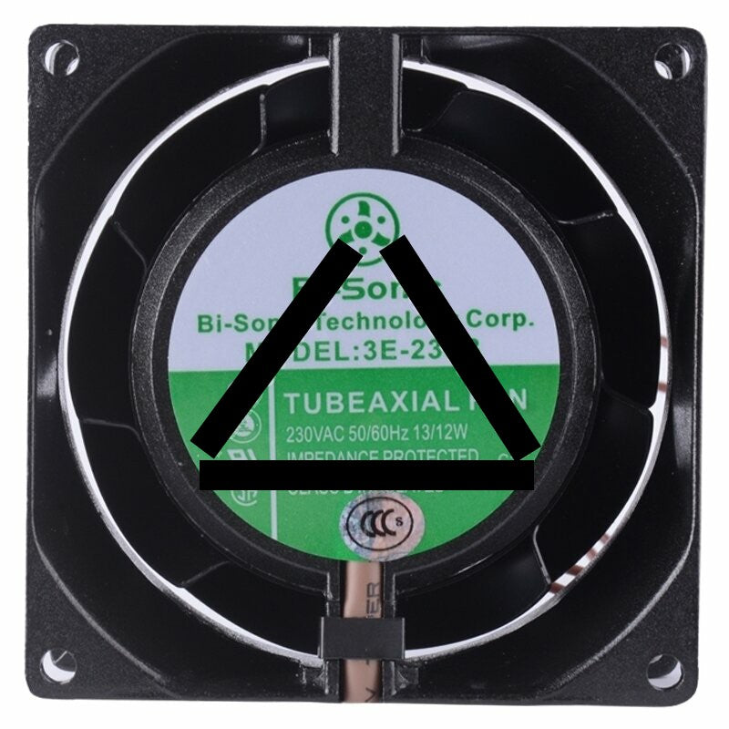 Bi-Sonic 3E-230B AC 230V 13/12W 2 Wires Impedance Protected Axial Cooling Fan