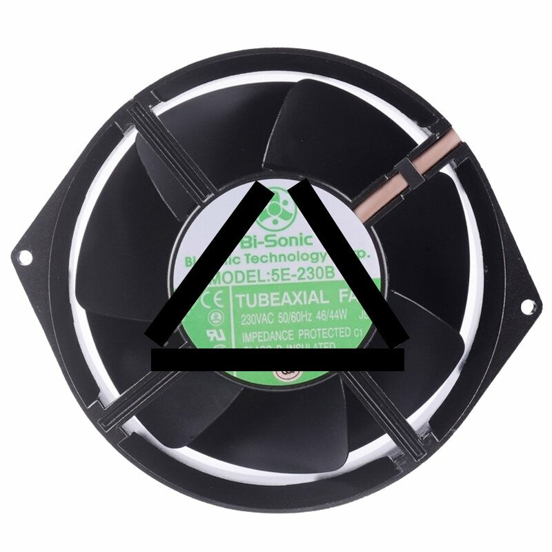 Bi-Sonic 5E-230B AC 230V 46/44W Impedance Protected 2 Wires Axial Cooling Fan