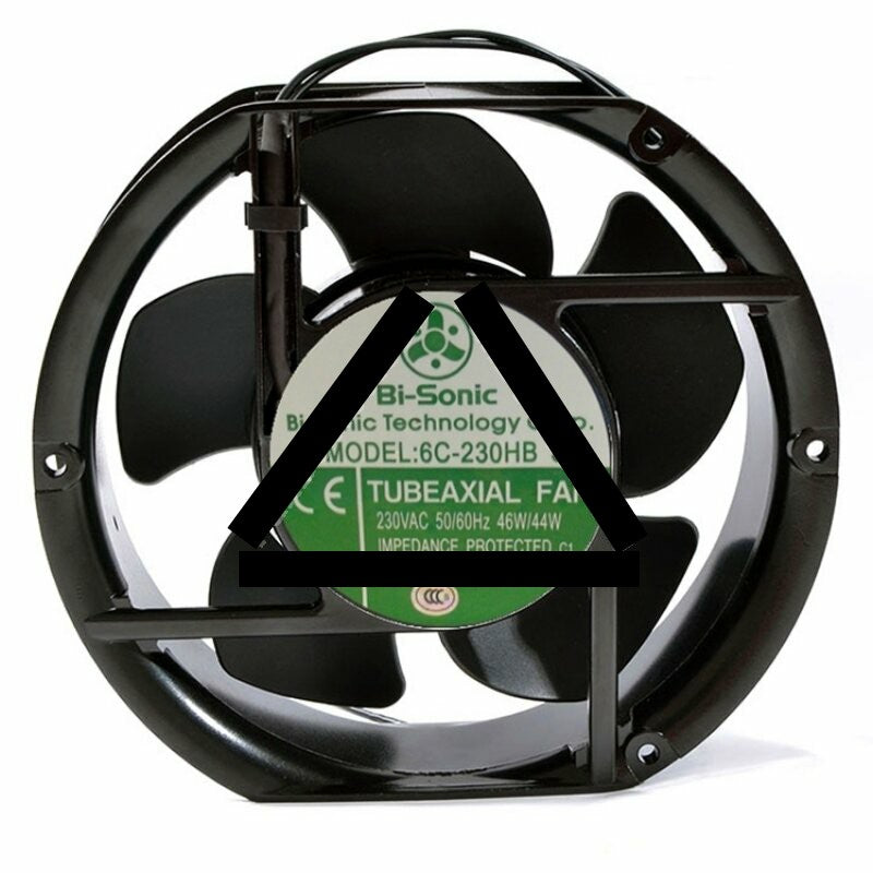 Bi-Sonic 6C-230HB S AC 230V 46W / 44W 17251 Impedance Protected Axial Cooling Fan