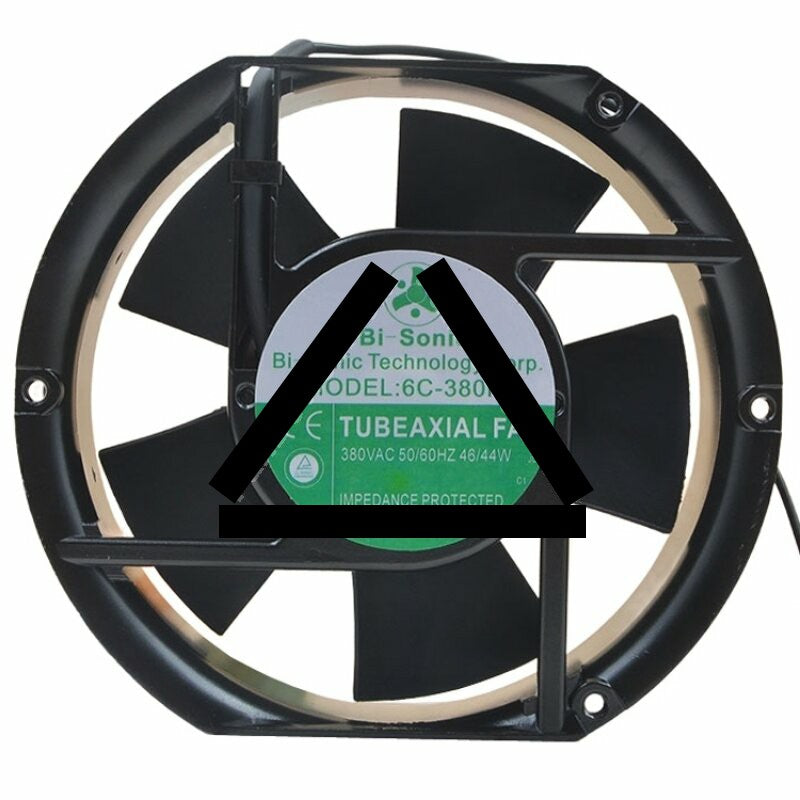 Bi-Sonic 6C-380HB AC 380V 46/44W Impedance Protected Axial Cooling Fan