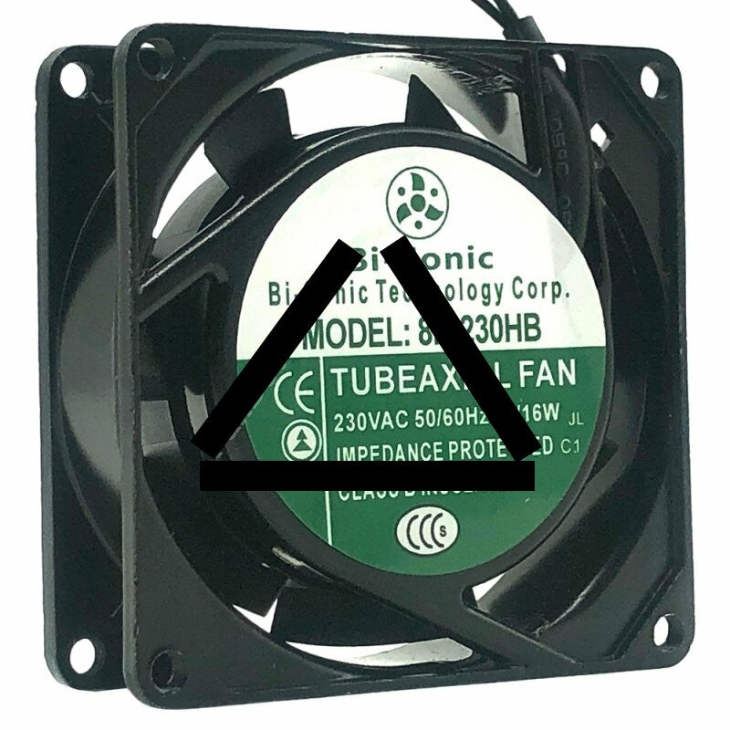 Bi-Sonic 8P-230HB AC 230V 18/16W 2 Wires Impedance Protected Axial Cooling Fan
