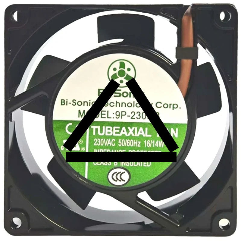 Bi-Sonic 9P-230HB 230V 16/14W Impedance Protected Cooling Fan