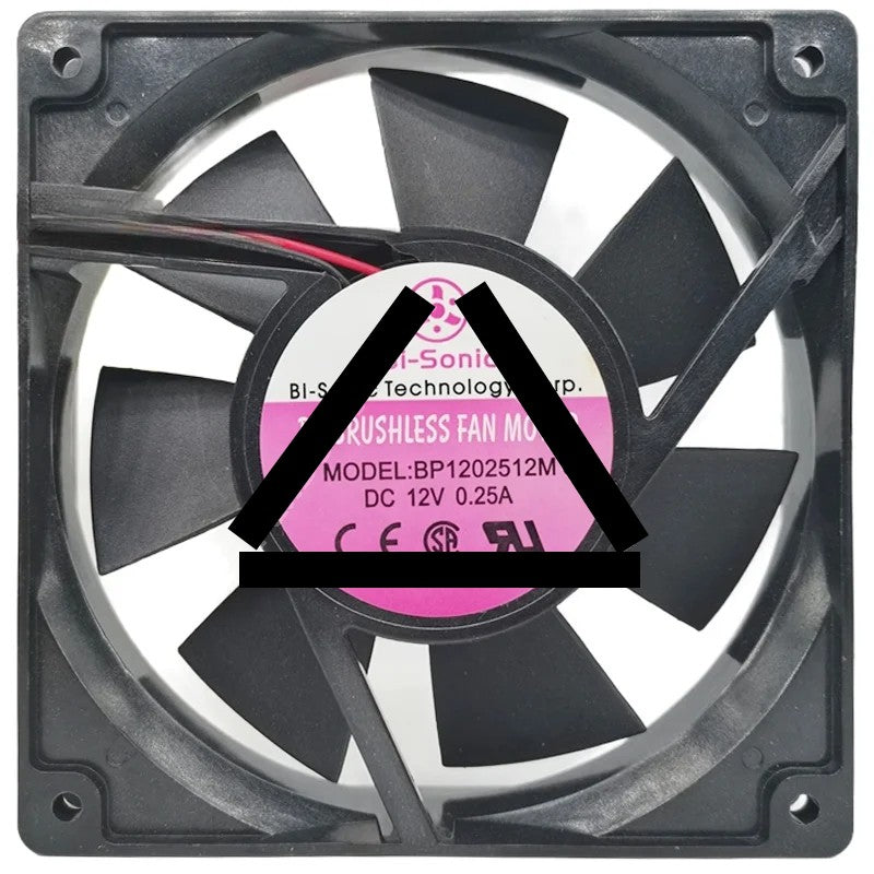 Bi-Sonic BP1202512M C1 12V 0.25A 2 Wires Cooling Fan