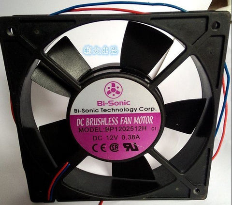 Bi-Sonic BP12512H 12V 0.38A Double Ball Switch Fan