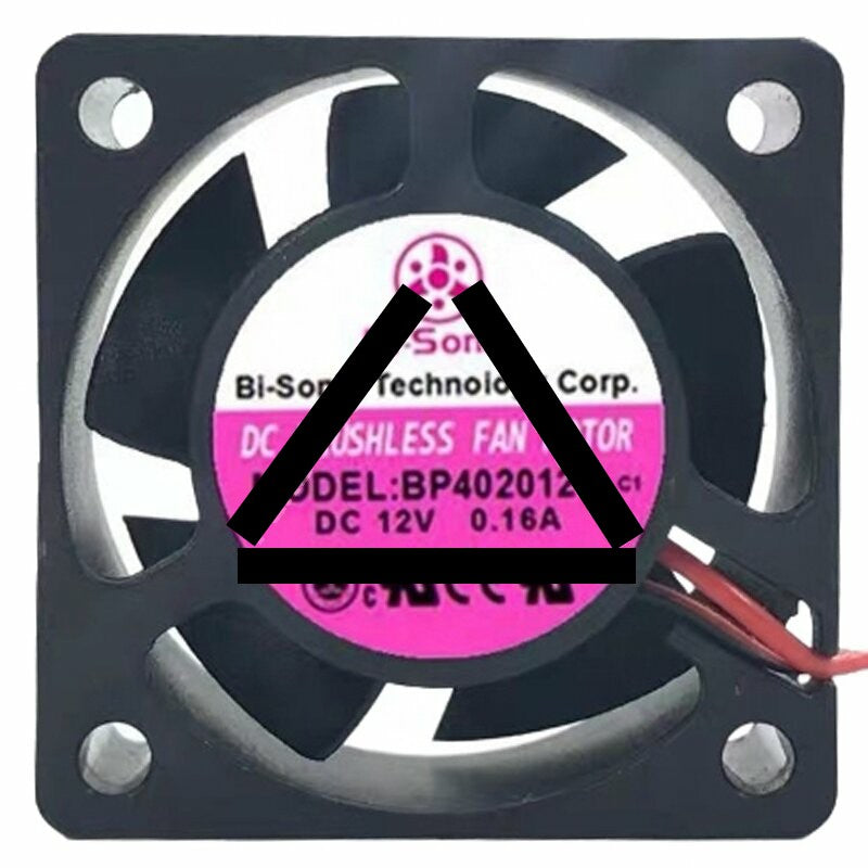 Bi-Sonic BP402012H C1 DC 12V 0.16A 2 Wires Brushless Axial Cooling Fan