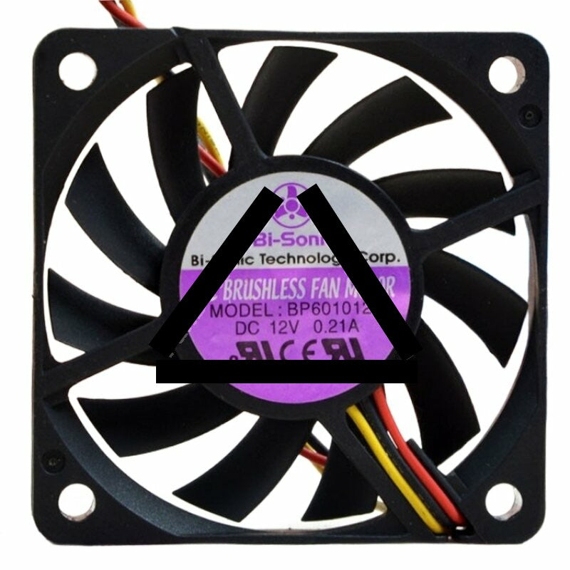 Bi-Sonic BP601012H DC 12V 0.21A 2 Wires / 3 Wires Axial Cooling Fan