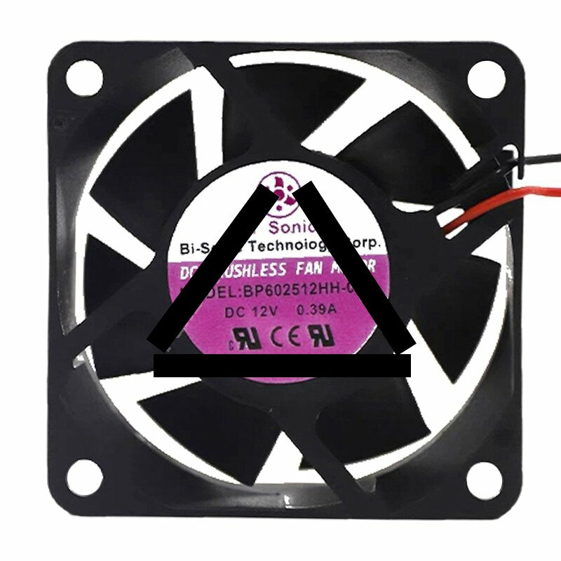 Bi-Sonic BP602512HH-03 DC 12V 0.39A 6025 Axial Brushless Cooling Fan