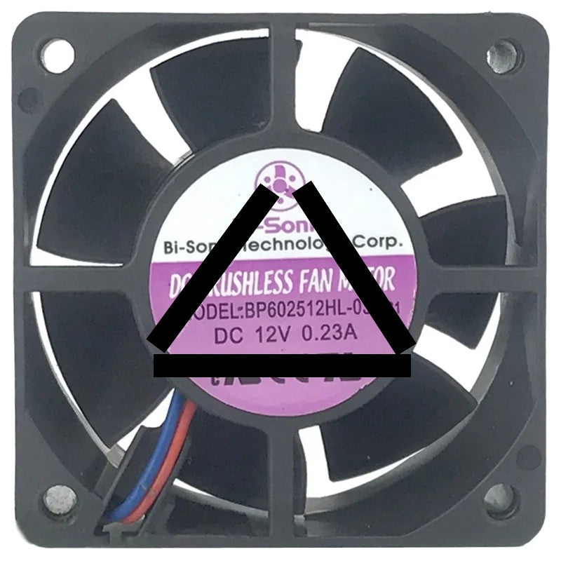 Bi-Sonic BP602512HL-03 12V 0.23A 2 Wires Cooling Fan
