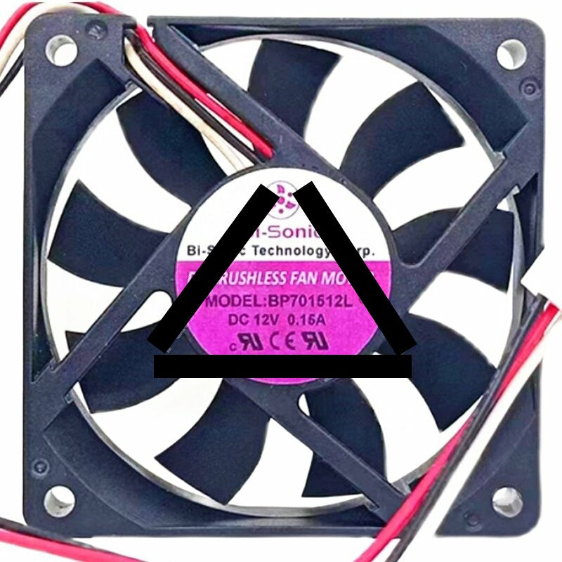 Bi-Sonic BP701512L c1 12V 0.15A 3 Wires DC Brushless Axial Cooling Fan