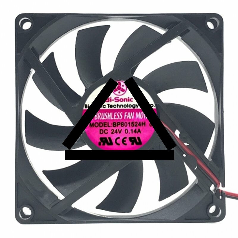 Bi-Sonic BP801524H DC 24V 0.14A 8015 Axial Brushless Cooling Fan