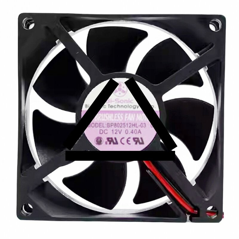 Bi-Sonic BP802512HL-03 DC 12V 0.40A 8025 Axial Brushless Cooling Fan