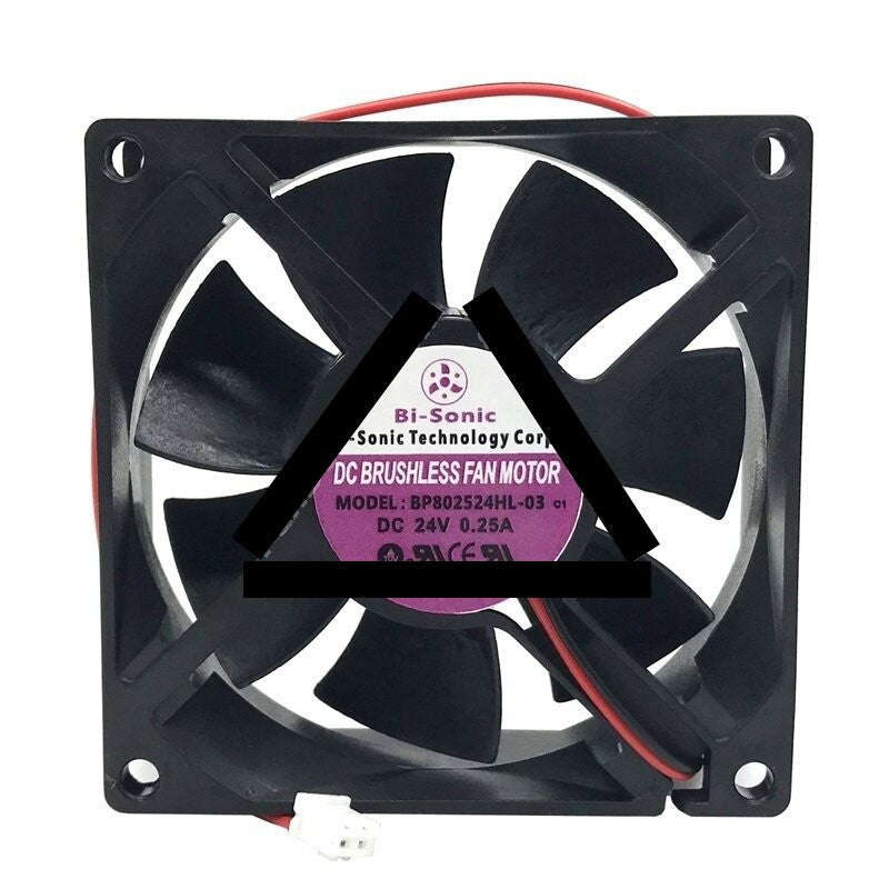 Bi-Sonic BP802524HL-03 C1 DC 24V 0.25A 2 Wires / 3 Wires Axial Cooling Fan