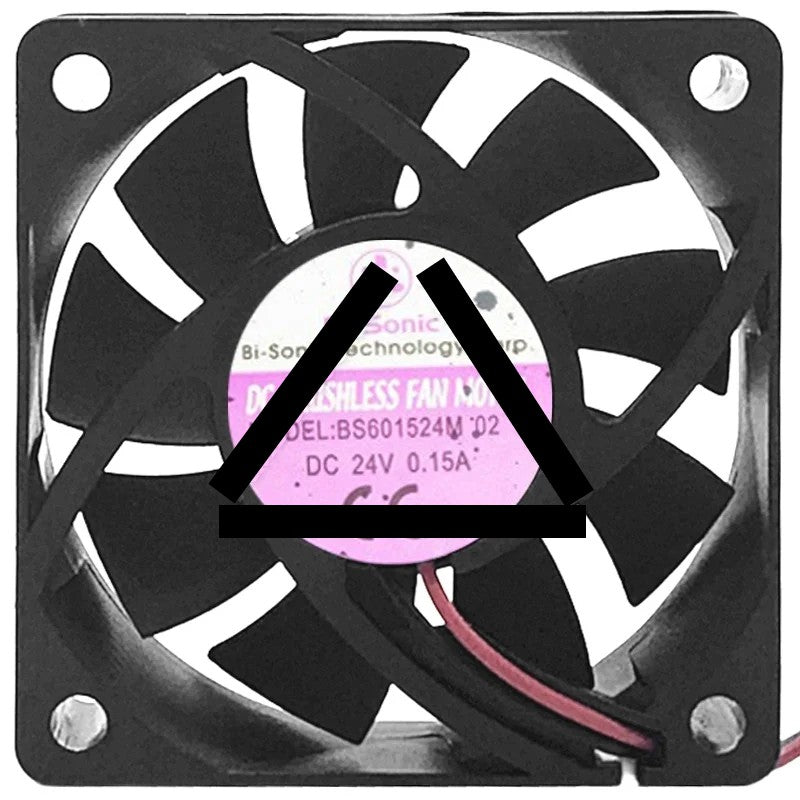 Bi-Sonic BS601524M 24V 0.15A DC Brushless 2 Wires Axial Cooling Fan