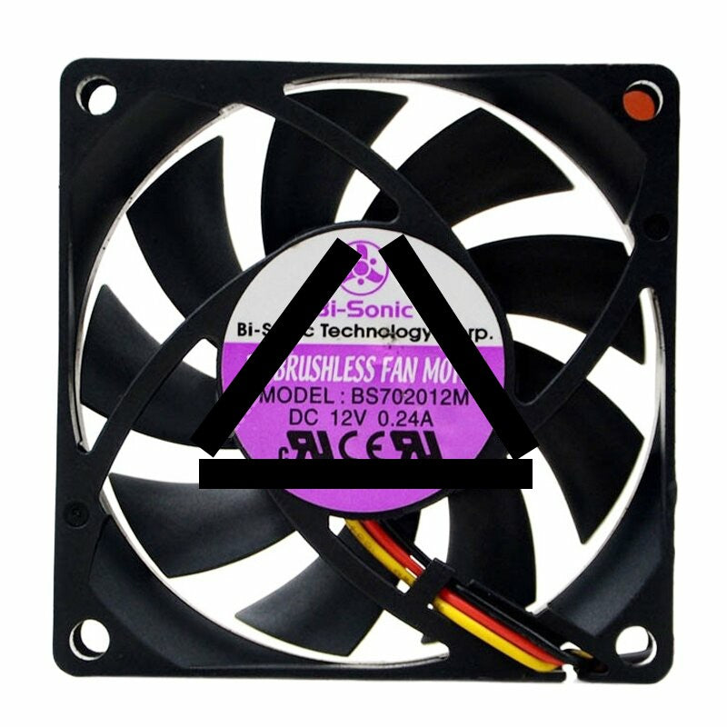 Bi-Sonic BS702012M DC 12V 0.24A 7020 Axial Brushless Cooling Fan