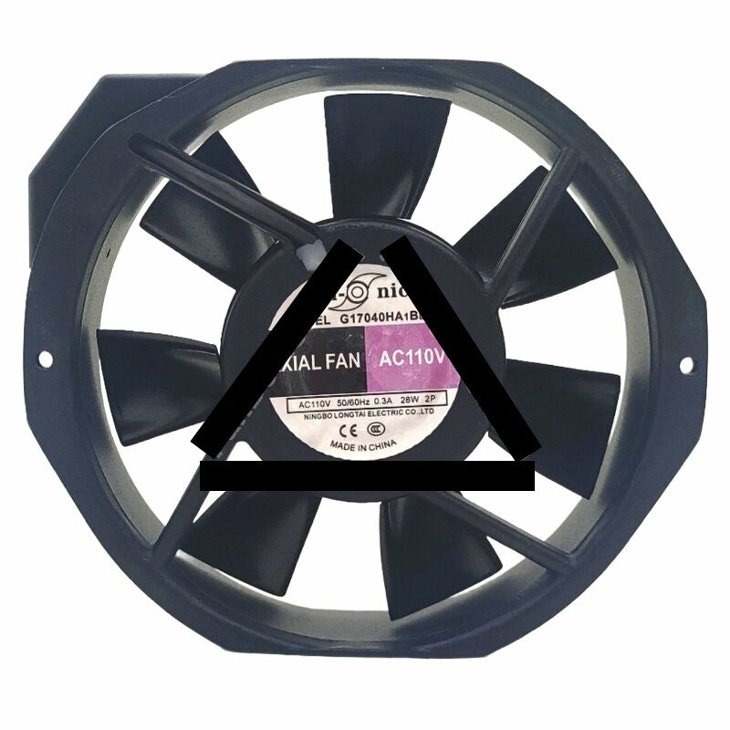 Bi-Sonic G17040HA1BL AC 110V 0.3A 28W Axial Cooling Fan