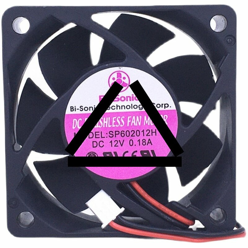 Bi-Sonic SP602012H DC 12V 0.18A 6020 Axial Brushless Cooling Fan