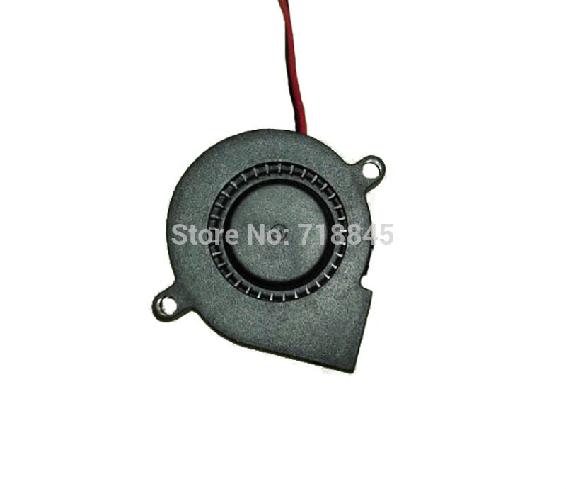 Black Brushless DC Cooling Blower Fan 2 Wires 2Pin 5015S 12V 0.14A 50x15mm P4PM