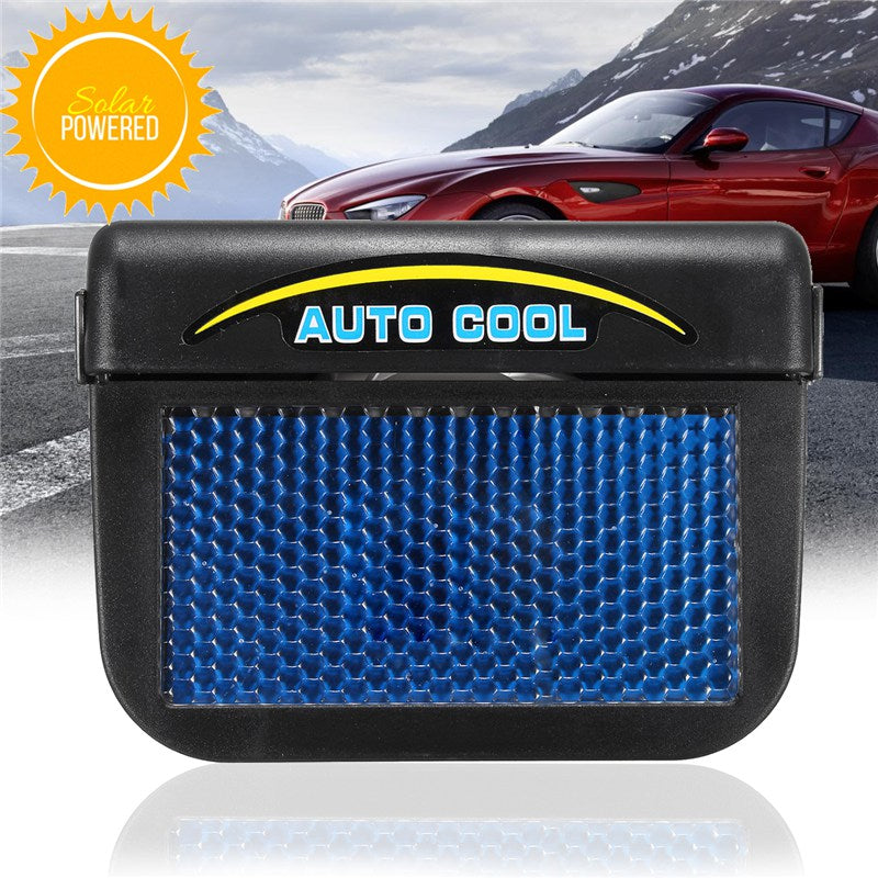 Window Cooler Radiators Black Solar Sun Power Car Window Auto Air Vent Cool Fan Cooler Ventila ...