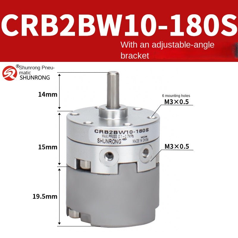 Blade Type Swing Rotary Cylinder CRB1BW50 - 90S Degree CRB2BW15/20/30/90S/180S/270S - NewTouchBuff Official Store
