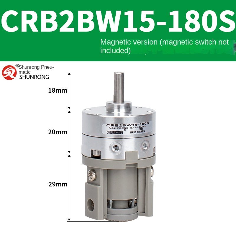 Blade Type Swing Rotary Cylinder CRB1BW50 - 90S Degree CRB2BW15/20/30/90S/180S/270S - NewTouchBuff Official Store