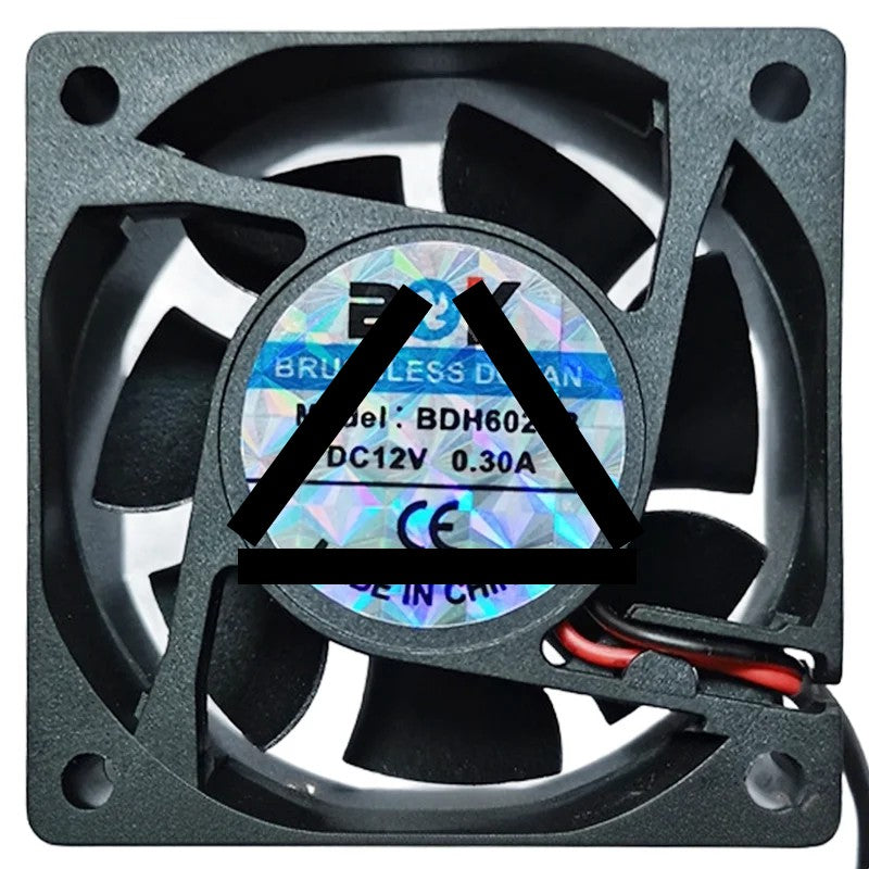 BOK BDH6025B 12V 0.30A 2 Wires Axial Cooling Fan