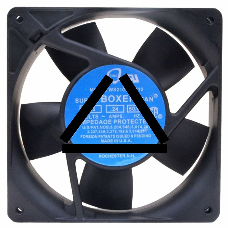 BOXER WS2107F-1110 AC 115V 0.24A Impedance Protected Axial Cooling Fan