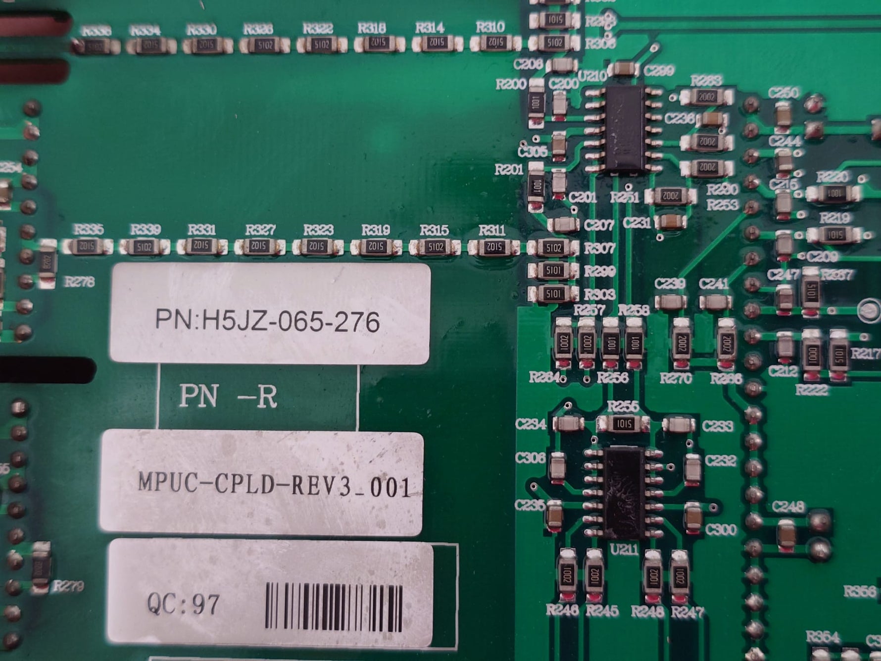 Used AB Allen‑Bradley High‑Voltage Inverter Control PCB MPUC‑CPLD‑REV3_001 H5JZ‑065‑276, CPLD‑Based PWM Logic Board, Power Unit Control Card, Industrial Drive Repair Replacement