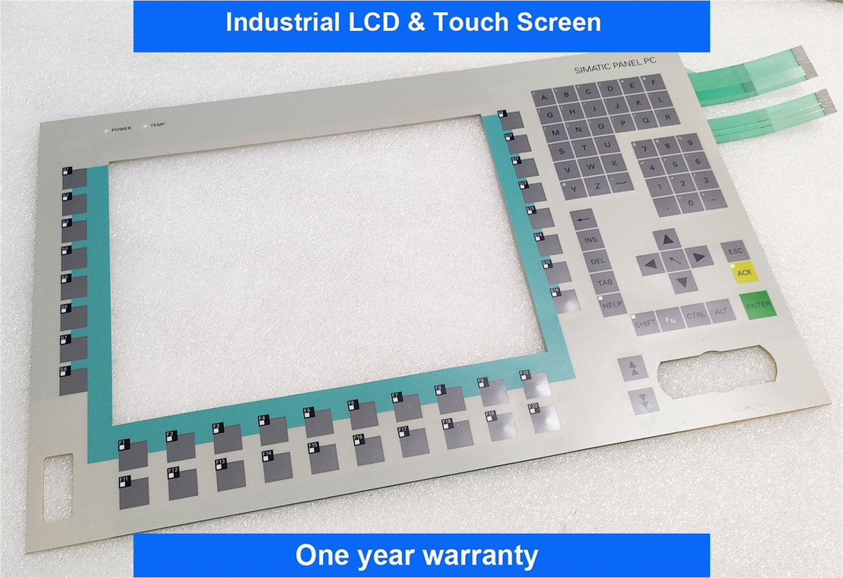 Membrane Switch Keypad PC670-12 6AV7723-1AC10-0AD0 6AV7723-1BC10-0AD0 6AV7723-1BC10-0AA0 For Siemens PC670-12 HMI Panel Keyboard Replacement