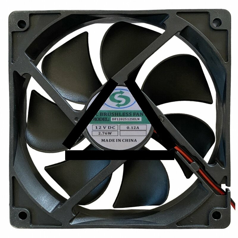 CC DF1202512SELN DC 12V 0.12A 2 Wires Brushless Axial Cooling Fan