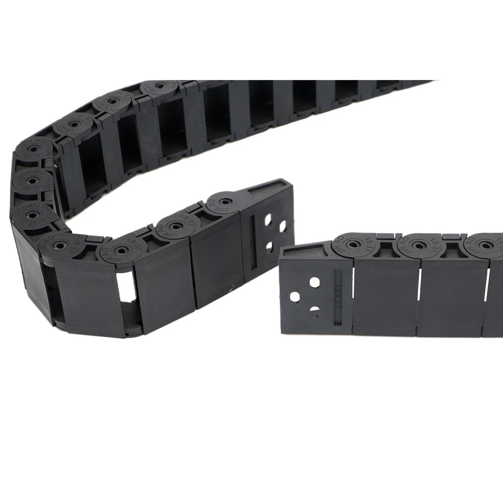 Cable Chain 18*18 18*25 18*37 18*50mm 1M Semi-Enclosed Interior Opening Wire Transmission Carrier Plastic Drag Towline