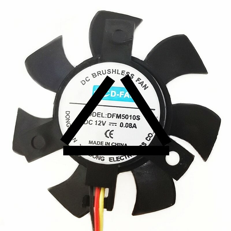 CD-FAN DFM5010S DC 12V 0.08A Brushless Axial Cooling Fan