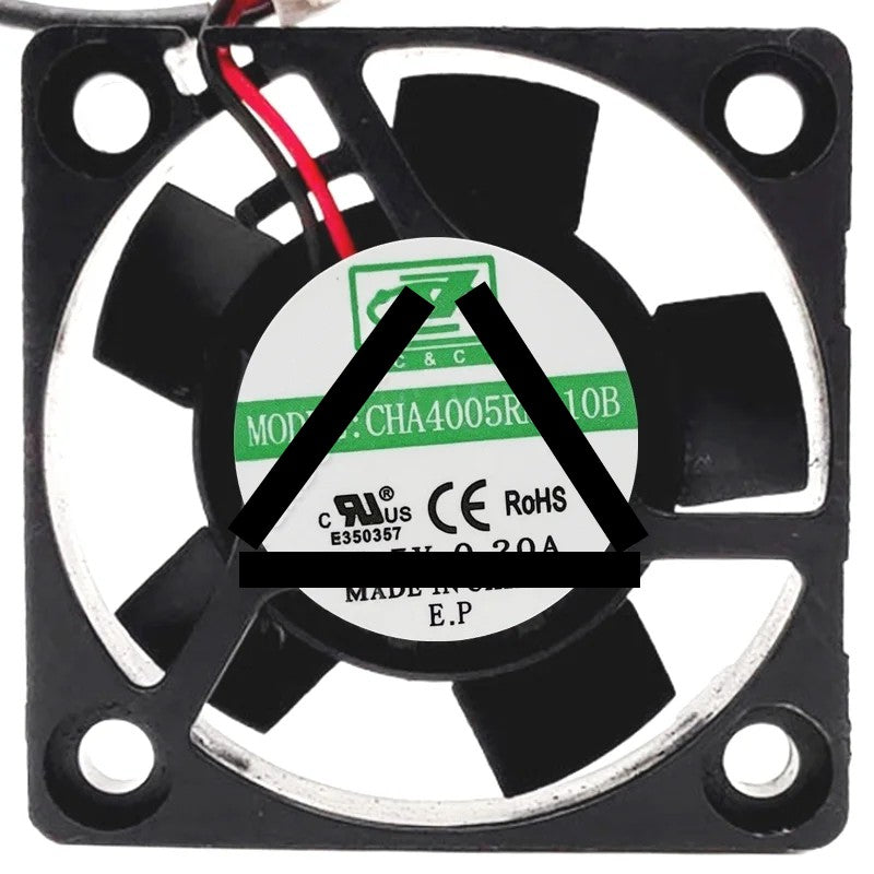 CHA CHA4005RM-10B DC 5V 0.20A 2 Wires Axial Cooling Fan