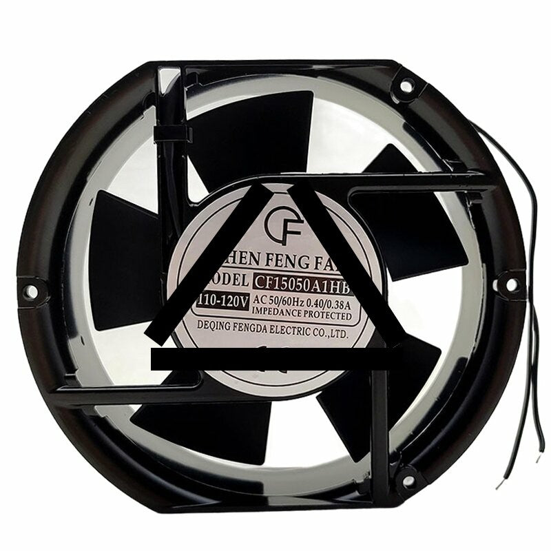 CHEN FENG CF15050A1HB AC 110-120V 0.40/0.38A Impedance Protected Axial Cooling Fan